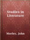Cover image for Studies in Literature